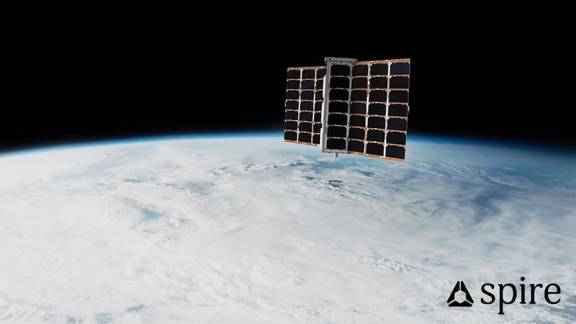 A Nanosatellite in orbit high above the earth