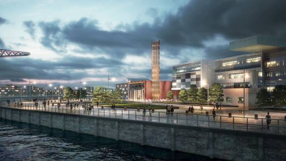 An atrist's impression of Queens Quay Energy Centre development at Clydebank