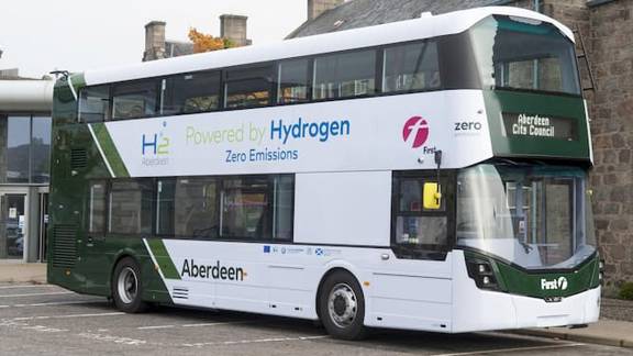 Hydrogen bus in Aberdeen