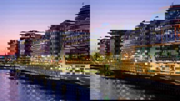Glasgow's International financial services district waterfront